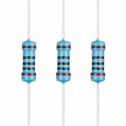 Picture of EDGELEC 100pcs 200 ohm Resistor 1/2w (0.5Watt) ±1% Tolerance Metal Film Fixed Resistor, Multiple Values of Resistance Optional