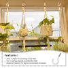 Picture of Etoolia 12 Pcs Ceiling Hooks for Hanging Plants - 2.9 inches Plant Hooks Heavy Duty, Hanging Hooks for Cups, Lights and Utensils - White Vinyl Coated Screw in Plant Hanging Hook Indoor and Outdoor