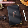 Picture of FIODAY Server Books Alphabet Waitress Book Cute Waiter Book Zipper Pocket Leather Serving Book with Gift Keychain Guest Check Book Server Note Pads Holder Fits Server Apron,F