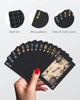 Picture of BIERDORF Diamond Waterproof Black Playing Cards, Poker Cards, HD, Deck of Cards (Black)