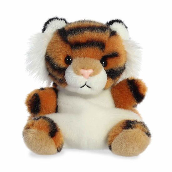 Picture of Aurora® Adorable Palm Pals™ Indy Tiger™ Stuffed Animal - Pocket-Sized Fun - On-The-Go Play - Orange 5 Inches