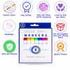 Picture of Color Swell Washable Markers With 8 Vibrant Colors Are Perfect for Teachers, Kids, Parties, and Classrooms