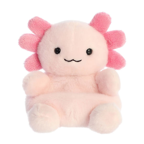 Picture of Aurora® Adorable Palm Pals™ Ax Axolotl™ Stuffed Animal - Pocket-Sized Fun - On-The-Go Play - Pink 5 Inches