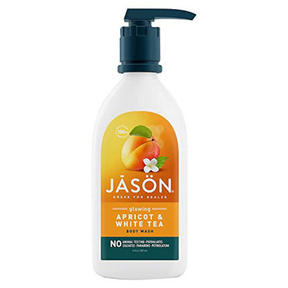 Picture of JASON Natural Body Wash & Shower Gel, Glowing Apricot & White Tea, 30 Oz