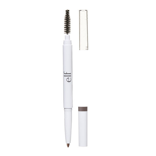 Picture of e.l.f., Instant Lift Brow Pencil, Dual-Sided, Precise, Fine Tip, Shapes, Defines, Fills Brows, Contours, Combs, Tames, Neutral Brown, 0.006 Oz