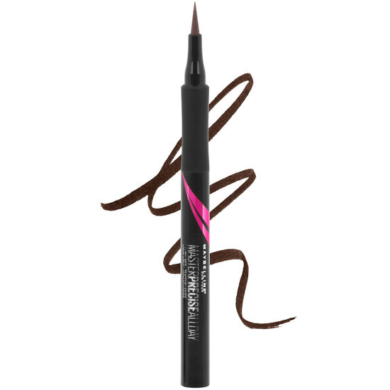 Picture of Maybelline New York Eyestudio Master Precise All Day Waterproof Liquid Eyeliner Makeup, Forest Brown, 1 Count