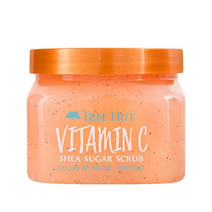 Picture of Tree Hut Vitamin C Shea Sugar Scrub, 18 oz, Ultra Hydrating and Exfoliating Scrub for Nourishing Essential Body Care
