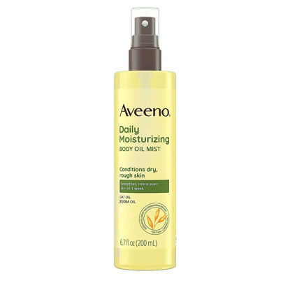 Picture of Aveeno Daily Moisturizing Dry Body Oil Mist with Oat and Jojoba Oil for Dry, Rough Sensitive Skin, Nourishing & Hypoallergenic Body Spray, Paraben-, Silicone- & Phthalate-Free, 6.7 fl. oz