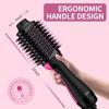 Picture of Hair Dryer Brush Blow Dryer Brush in One Upgraded 4 in 1 Hair Dryer and Styler Volumizer with Negative Ion Anti-frizz Ceramic Titanium Barrel Hot Air Brush Hair Straightener Brush 75MM Oval Shape