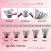 Picture of DIY Lash Extension Kit Lash Clusters Kit with 72 Pcs Lash Clusters Lash Bond 5ml Eyelash Remover Eyelash Applicator DIY Lash Kit for Beginner All in 1 Kit for Travel Easy to Use (Volume Style)