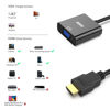 Picture of HDMI to VGA 2 Pack, Benfei Gold-Plated HDMI to VGA Adapter (Male to Female) for Computer, Desktop, Laptop, PC, Monitor, Projector, HDTV, Chromebook, Raspberry Pi, Roku, Xbox and More - Black