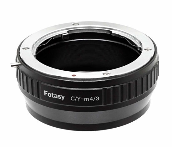 Picture of Fotasy Contax/Yashica CY Lens to M43 Adapter, CY to MFT Adapter, Compatible with Panasonic G9 GH5 II GM5 GX7 GX8 GX9 GX850 G90 G91 G95 G100 Olympus E-M1 E-M5 E-M10 I II III E-PM2 E-PM1 Pen-F E-M1X