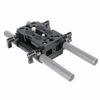 Picture of NICEYRIG Shoulder Support Camera Baseplate with 15mm Rod Clamp Railblock for Rod Support/DSLR Rig Cage