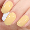 Picture of AILLSA Yellow Pastel Gel Nail Polish - Macaron Nude Gel Polish Cheese Yellow Jelly Nail Polish Gel Long Lasting Summer Translucent Pale Soak Off U V Gel Nails for Nail Art French Manicure at Home 0.51 Fl Oz /GB72