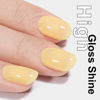 Picture of AILLSA Yellow Pastel Gel Nail Polish - Macaron Nude Gel Polish Cheese Yellow Jelly Nail Polish Gel Long Lasting Summer Translucent Pale Soak Off U V Gel Nails for Nail Art French Manicure at Home 0.51 Fl Oz /GB72