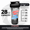 Picture of HELIMIX 2.0 Vortex Blender Shaker Bottle Holds upto 28oz | No Blending Ball or Whisk | USA Made | Portable Pre Workout Whey Protein Drink Shaker Cup | Mixes Cocktails Smoothies Shakes | Top Rack Safe