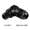 Picture of EVIL ENERGY 8AN to 1/4" NPT Male 90 Degree Fitting Adapter Aluminum