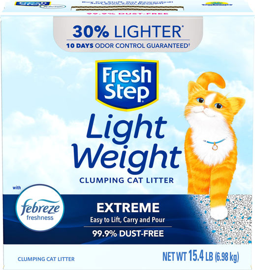 Picture of Fresh Step Lightweight Clumping Cat Litter, Odor Control With Febreze, 15.4 lbs