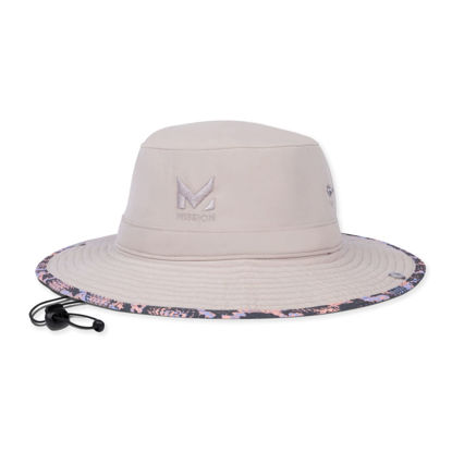 Picture of MISSION Cooling Bucket Hat, UPF 50, 3" Wide Brim Sun Hat - Cools When Wet, UPF 50 (Reptilia Punch)