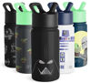 Picture of Simple Modern Star Wars Darth Vader Kids Water Bottle with Straw Lid | Insulated Stainless Steel Reusable Tumbler Gifts for School, Toddlers, Boys | Summit Collection | 14oz, Darth Vader