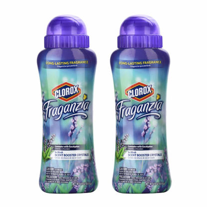 Picture of Clorox Fraganzia Scent Boosting In-Wash Crystals Twin Pack, Lavender | Laundry Freshener Beads in Lavender Scent for Fresh, Clean, Great Smelling Clothes