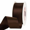 Picture of VATIN 1-1/2" Wide Double Faced Polyester Brown Satin Ribbon Continuous Ribbon- 25 Yard, Perfect for Wedding, Gift Wrapping, Bow Making & Other Projects