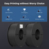 Picture of Creality PLA Filament 1.75mm 2 Packs for 3D Printing, Cost-Effective Ender PLA Filament 3D Printers, No-Tangling, Strong Bonding and Overhang Performance Dimensional Accuracy +/-0.02mm, Black & Black