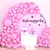 Picture of Voircoloria 130pcs Pink Balloons Different Sizes 18" 12" 10" 5" Party Latex Balloons for Birthday Baby Shower Wedding Anniversary Princess Theme Party Decorations