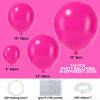 Picture of Hot Pink Balloons 110Pcs Hot Pink Balloon Garland Arch Kit 5/10/12/18 Inch Matte Latex Hot Magenta Balloons Different Sizes as Baby Shower Birthday Wedding Bridal Princess Theme Party Decorations