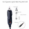 Picture of SPARKING DC 5.5 x 2.1mm Car Charger Power Supply Cord - 12v -24v 4FT Cigarette Lighter Male Plug to DC Connector 5.5 x 2.1mm Cable