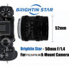 Picture of Brightin Star 50mm F1.4 Manual Focus Prime Lens for Fujifilm XF-Mount Mirrorless Cameras - APS-C MF Large Aperture Standard Fixed Lens, Fit for XT5, XT4, XT30, XPRO3/2, XT200, XS-10, XA7, XE4/2, XH1/2