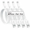 Picture of 4 Pack [Apple MFi Certified] Apple Charging Cables 6ft, iPhone Chargers Lightning Cable 6 Foot, Fast iPhone Charging Cord for iPhone 12/11/11Pro/11Max/ X/XS/XR/XS Max/8/7, ipad