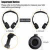 Picture of ASTSH IR Headphones 2 Channel Kids Wireless Headphones with Travelling Bag for Universal Rear Entertainment System Kids Headphones for Headrest DVD Players Car Video Devices