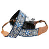 Picture of Padwa Lifestyle Blue Vintage Embroidered Camera Strap - 2" Wide Universal Floral Pattern Adjustable Strap for Men & Women Photographers Gift