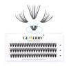 Picture of Individual Cluster Lashes 20 Roots 12 mm Lash Clusters Extensions D Curl 0.07mm Thickness False Eyelashes Extensions 20D Mink Cluster Lash Extensions Handmade GEMERRY Lash Clusters