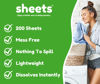 Picture of Sheets Laundry Club The Largest 200 Laundry Detergent Sheets Plastic Free Fresh Linen Scent Hypoallergenic Safe For Sensitive Skin Earth Friendly Easy To Use (Up to 400 Loads)