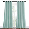 Picture of NICETOWN Aqua Blue Blackout Curtains 102" Long for Office, Dining Room, Guest Room, 55" Wide by 102" Long, 2 Pieces, Sound Reducing Heat and Cold Block Curtain Panels for Modern Room Decorative