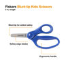 Picture of Fiskars 5" Blunt-Tip Scissors for Kids 4-7 (3-Pack) - Scissors for School or Crafting - Back to School Supplies - Red, Blue, Turquoise