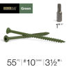 Picture of Deck Plus 48407 Wood Screws #10 x 3-1/2", Green, 1lb Box