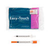 Picture of EasyTouch U-100 Insulin Syringe with Needle, 28G 1cc 1/2-Inch (12.7mm), Box of 100