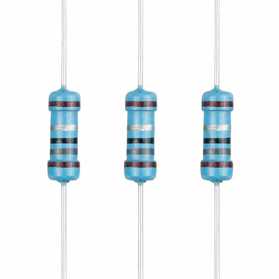 Picture of EDGELEC 100pcs 1.8 ohm Resistor 1/2w (0.5Watt) ±1% Tolerance Metal Film Fixed Resistor, Multiple Values of Resistance Optional