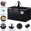 Picture of StorageRight Heavy Duty Moving Boxes-Moving Bags with Zipper, Reinforced Handles and Tag Pocket-Collapsible Moving Supplies-Totes for Storage Great for Moving, Storage and Travel 93L(Black-8 Pack)