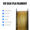 Picture of Creality PLA Filament Pro CR Slik Golden, 1.75mm 3D Printer Filament, Silk Printing Filament, 1kg(2.2lbs)/Spool, Dimensional Accuracy ±0.03mm. Fit Most FDM Printer