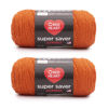 Picture of Red Heart Super Saver Jumbo Carrot Yarn - 2 Pack of 14oz/396g - Acrylic - 4 Medium (Worsted) - 744 Yards - Knitting/Crochet