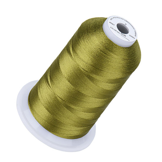 Picture of Simthread Embroidery Thread Seaweed S045 5500 Yards, 40wt 100% Polyester for Brother, Babylock, Janome, Singer, Pfaff, Husqvarna, Bernina Machine