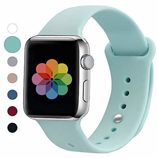 Picture of UPOLS Compatible with Apple Watch Band 38mm 42mm 40mm 44mm Sport Band, Silicone Sport