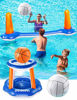 Picture of DG-Direct Inflatable Pool Game Set, 118" Inflatable Volleyball Net Basketball Hoop and Balls Set for Kids & Adults, Swimming Game Toys Summer Floats for Water Sports Pool Party-118 x37.4?x28?