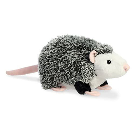 Picture of Aurora® Adorable Mini Flopsie™ Ozzie Opossum™ Stuffed Animal - Playful Ease - Timeless Companions - Black 6.5 Inches