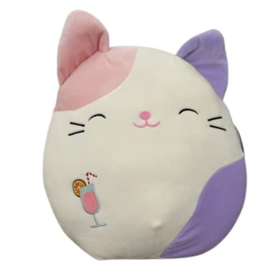 Picture of Squishmallows Official Kellytoy 12 Inch Soft Plush Squishy Toy Animals (Carlota Cat (with Drink)