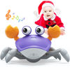 Picture of Crawling Crab Baby Toys Infant - Tummy Time Toy Gifts for 3 4 5 6 7 8 9 10 11 12 Month Boy Girl with Learning Crawl System Music for 0-6 6-12 12-18 36 Months Walking Toddler Birthday Gift(Purple)